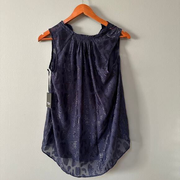NEW Womens Size S Simply Vera Wang Navy Tank Top - Picture 3 of 5